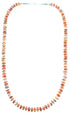 Sterling Silver Oyster Shell Navajo Indian Bead Necklace RX103151